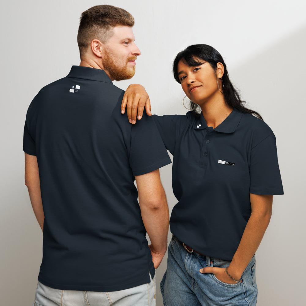 BACK BACKS Polo Shirt – Men’s Classic Casual Polo