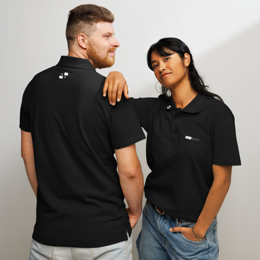 BACK BACKS Polo Shirt – Men’s Classic Casual Polo