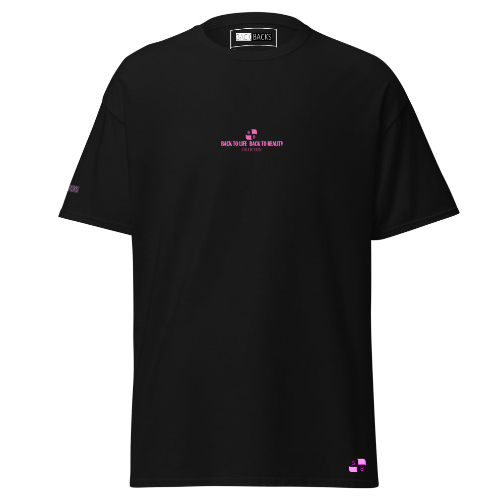 BACK TO LIFE BACK TO REALITY Womens Graphic T-Shirt – White & Black