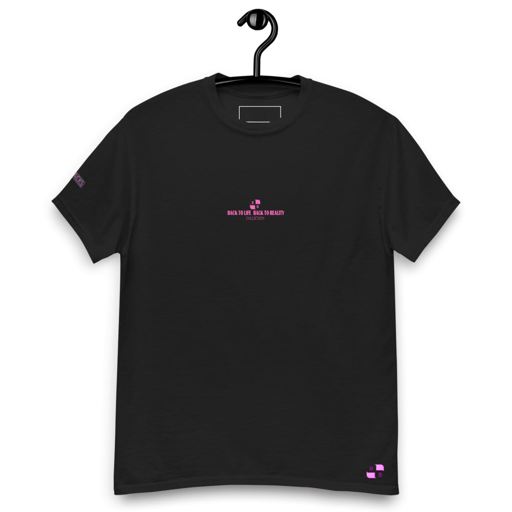 BACK TO LIFE BACK TO REALITY Womens Graphic T-Shirt – White & Black