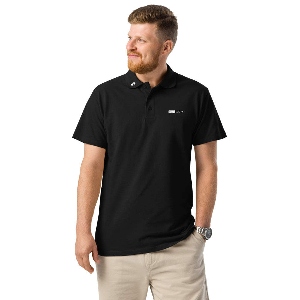 BACK BACKS Polo Shirt – Men’s Classic Casual Polo