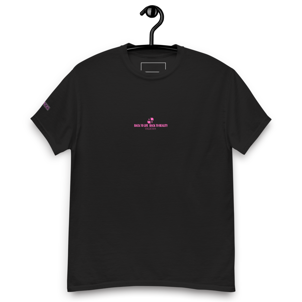 BACK TO LIFE BACK TO REALITY Womens Graphic T-Shirt – White & Black