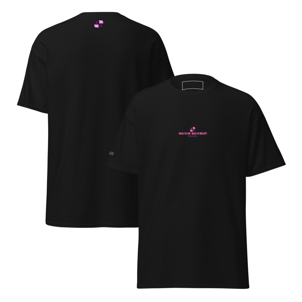 BACK TO LIFE BACK TO REALITY Womens Graphic T-Shirt – White & Black