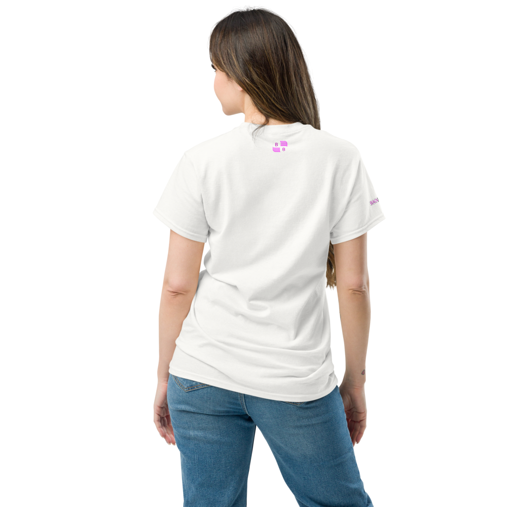 BACK TO LIFE BACK TO REALITY Womens Graphic T-Shirt – White & Black