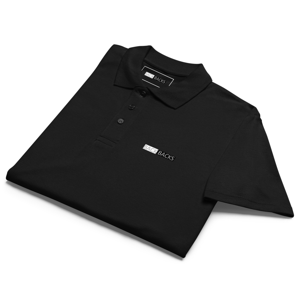 BACK BACKS Polo Shirt – Men’s Classic Casual Polo