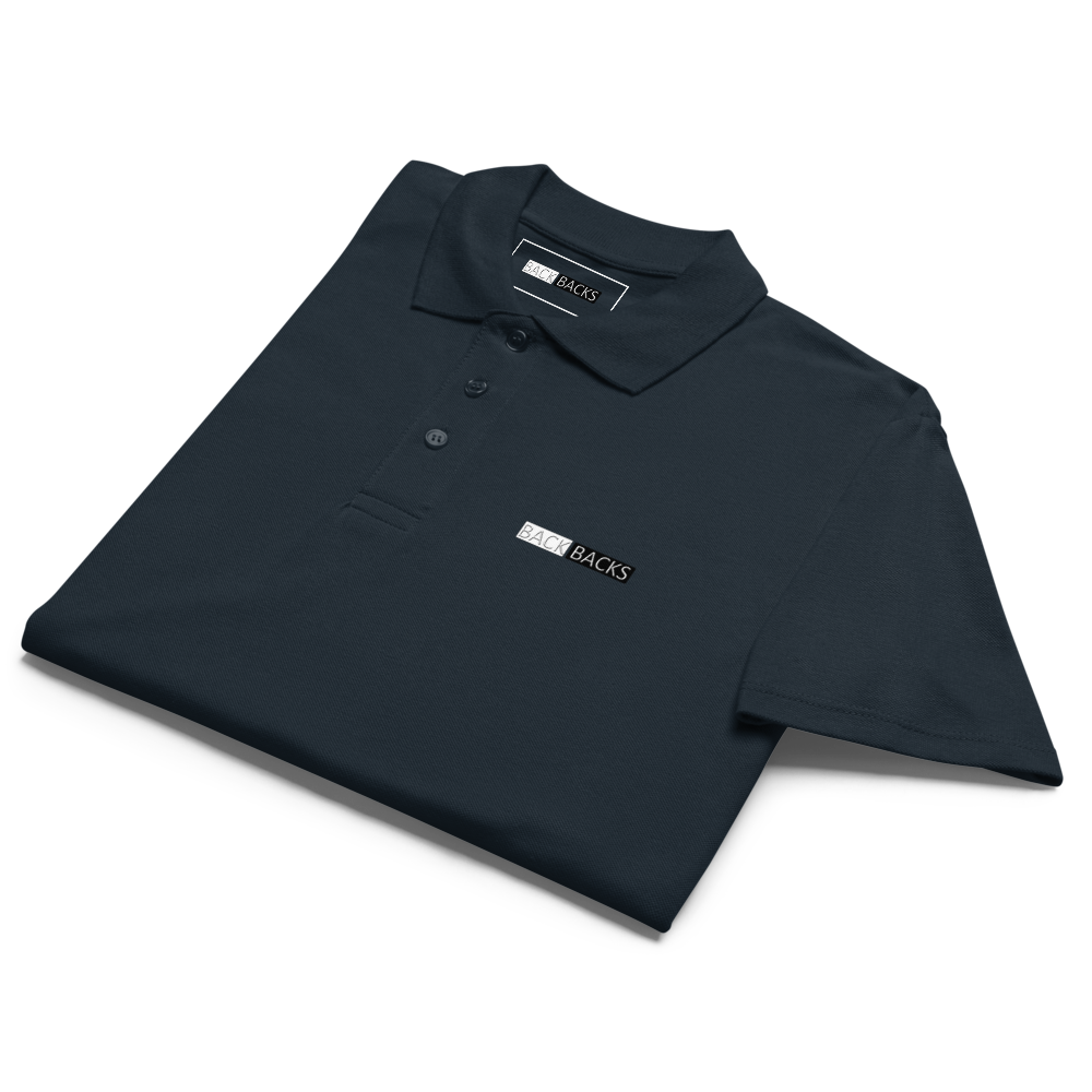 BACK BACKS Polo Shirt – Men’s Classic Casual Polo