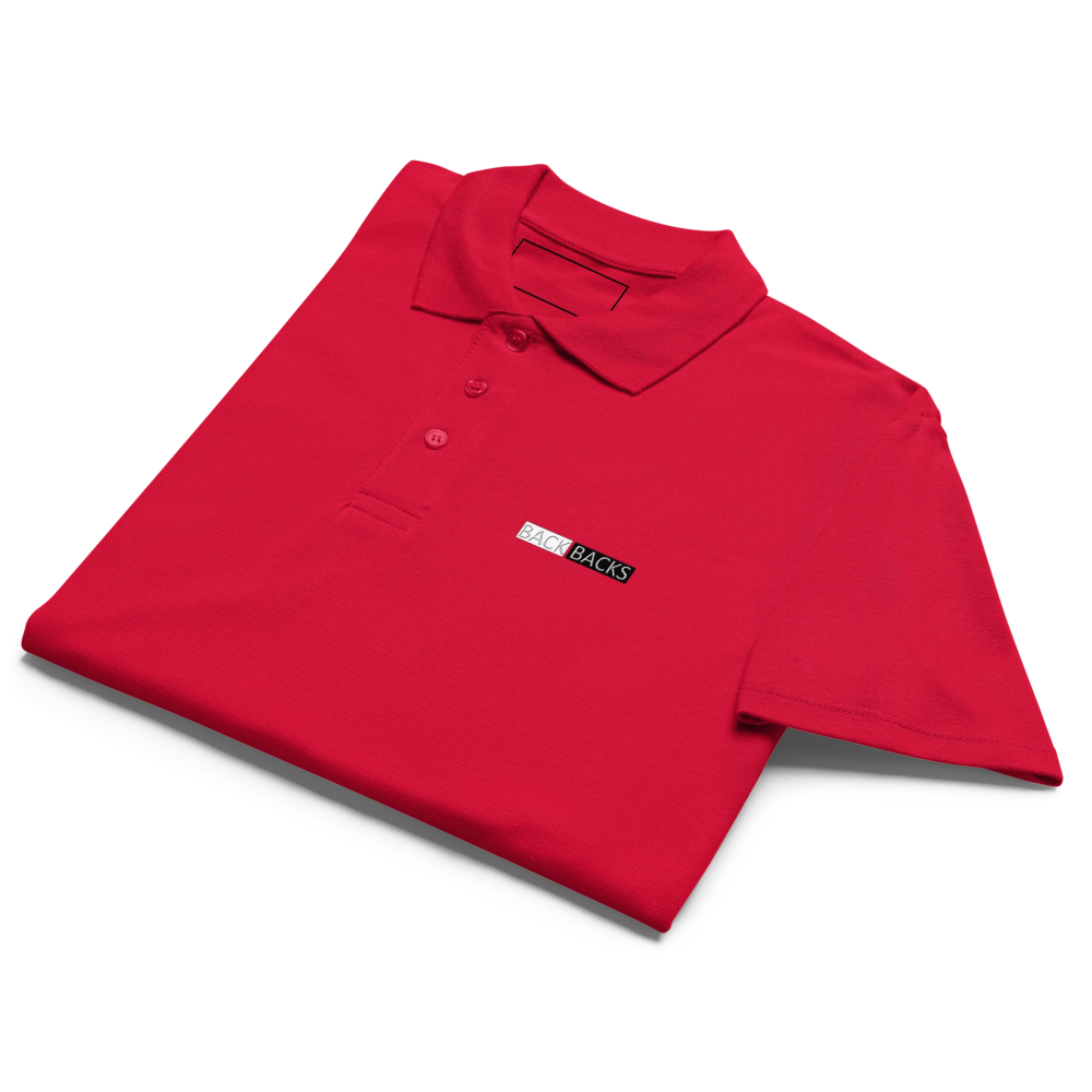 BACK BACKS Polo Shirt – Men’s Classic Casual Polo